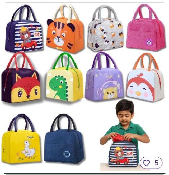 Insulated Lunch Bag Cartoon Printed